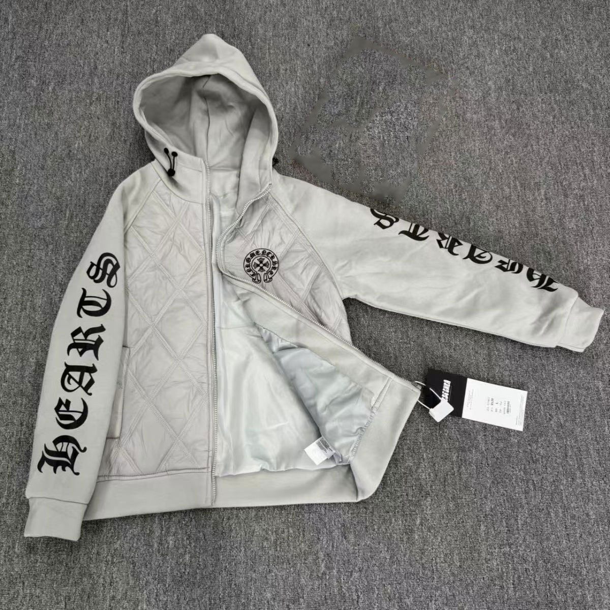 【Chrome hearts】クロムハーツ 2025新作 フード付きコットン刺繍ジャケット 男女兼用