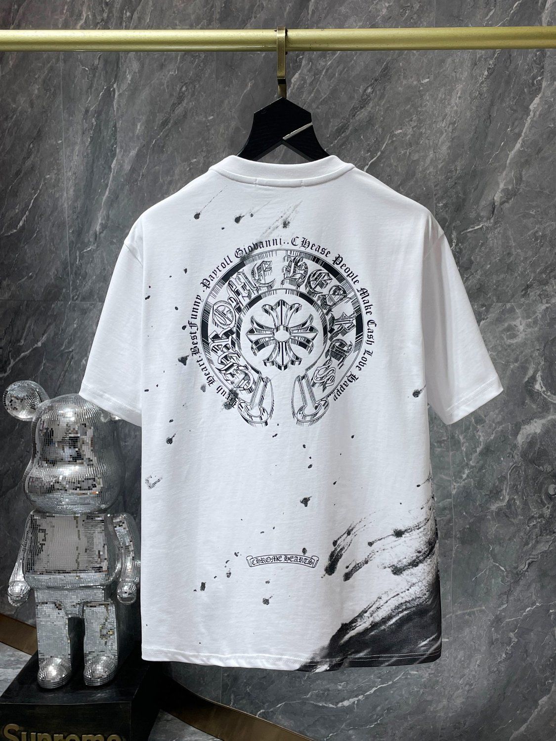 【Chrome Hearts】クロムハーツ 半袖クロスプリントTシャツ 男女兼用