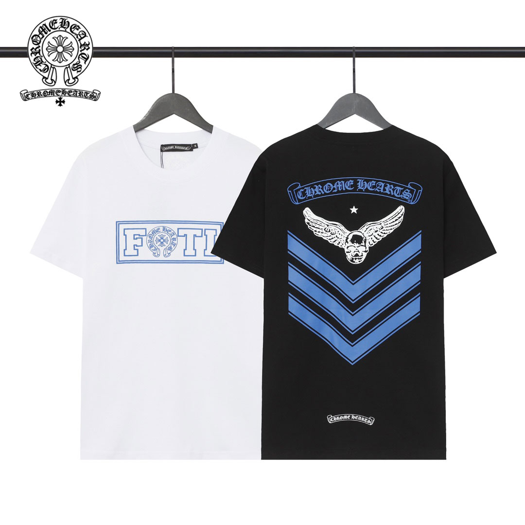 【Chrome Hearts】クロムハーツ フォティ イーグル スカル 半袖 トレンド ファッション Tシャツ