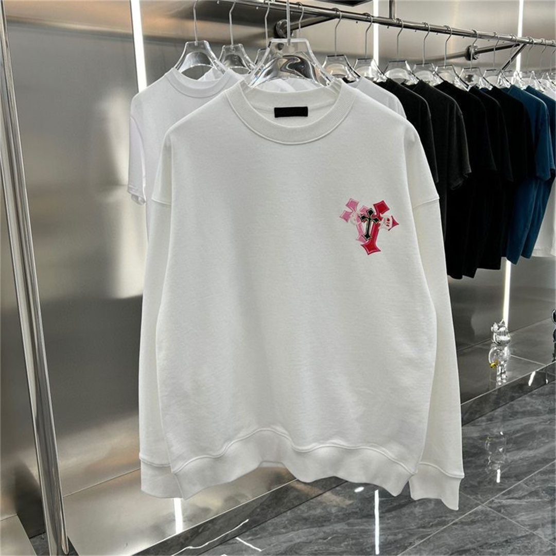 今日注文なら、もう一つ無料サービス【chrome-hearts】クロウハート カラフルプリント 長袖スウェットシャツ 男女兼用