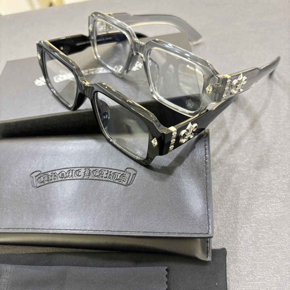 【chrome hearts】クロムハーツ 新しい反ブルーライトグラスサングラス 男女兼用