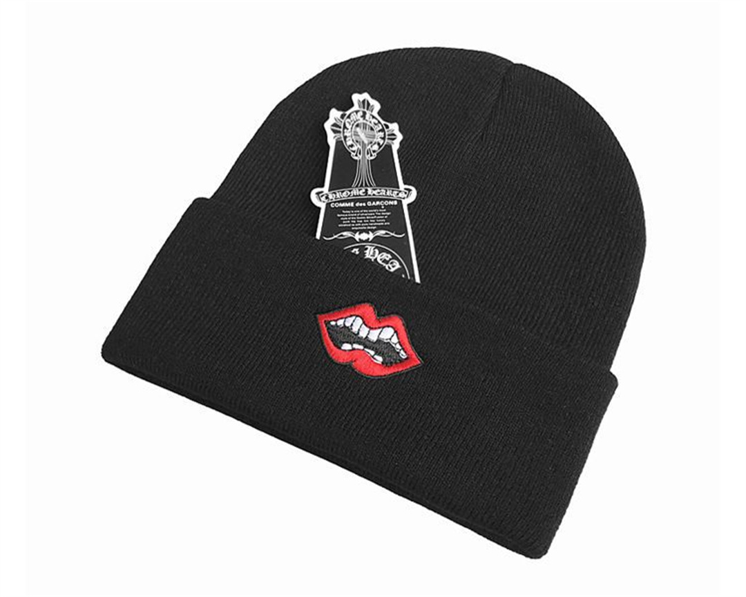 【今日注文なら、もう一つ無料サービス】Chrome Hearts クロウハート ホースシュー ウォームハット クロスニット帽  男女兼用