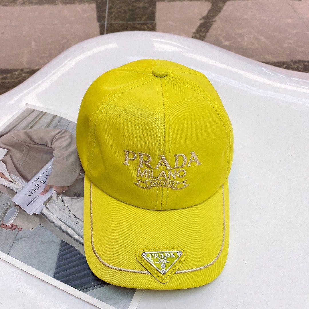 【PRADA】プラダ ベースボールキャップ ピークドキャップ 男女兼用