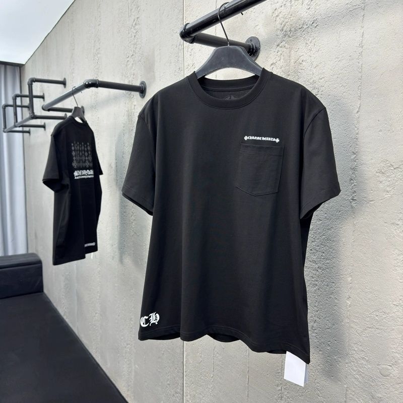 【Chrome Hearts】【今日注文なら、もう一つ無料サービス】 クロムハーツ夏用メンズ＆レディースプリント半袖Tシャツ 男女兼用