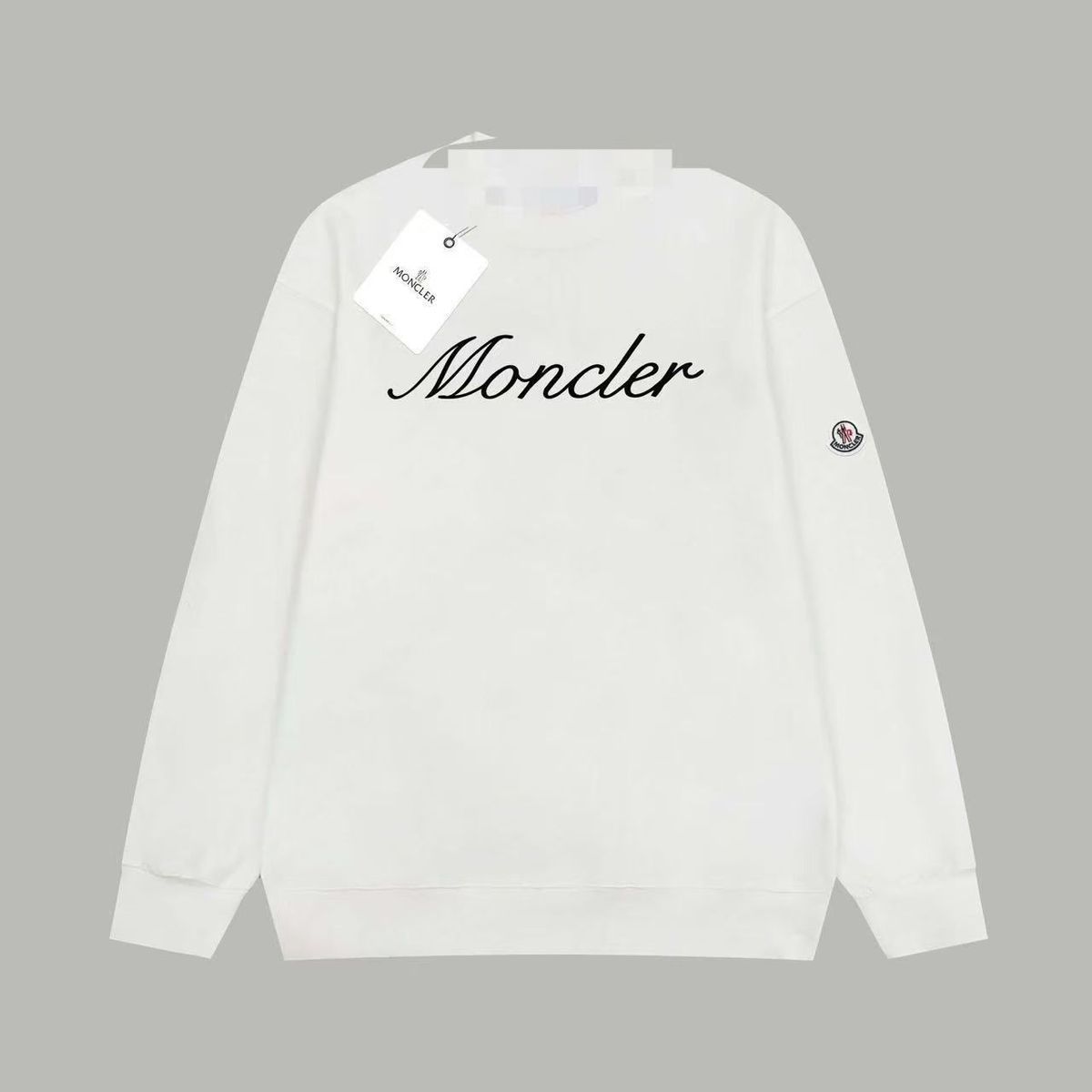 【MONCLER】【今日注文なら、もう一つ無料サービス】 モンクレール秋冬新作レタード長袖ルーズスウェットシャツ 男女兼用