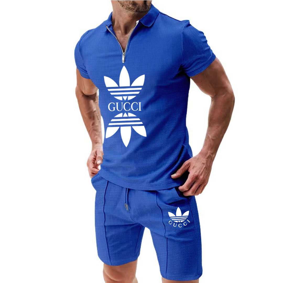 【Adidas】【Gucci】アディダスとグッチの新作コラボレーション、半袖シャツとショーツのセット