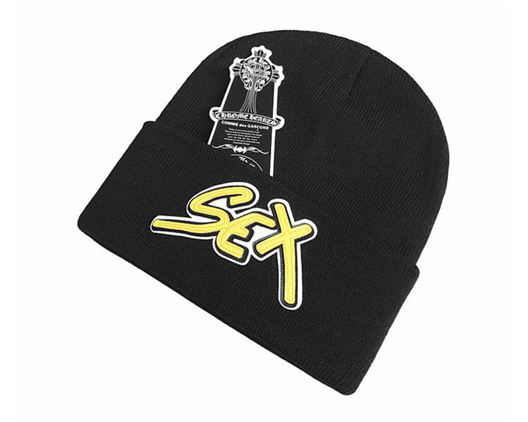 【今日注文なら、もう一つ無料サービス】Chrome Hearts クロウハート ホースシュー ウォームハット クロスニット帽  男女兼用