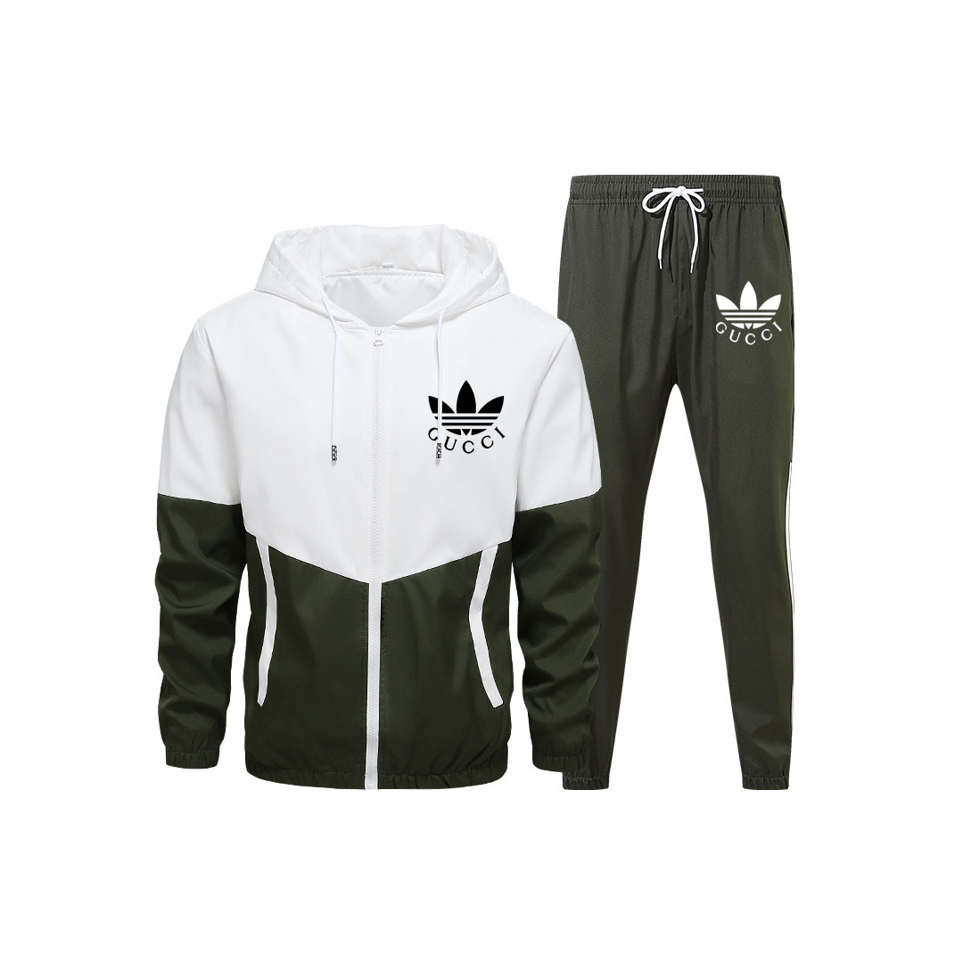 【Adidas】【GUCCI】Adidas X GUCCI 2025連名秋スポーツスーツ