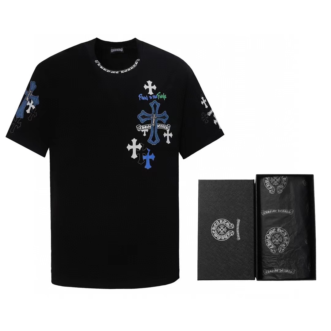 【Chrome Hearts 】クロムハーツクロスプリント 半袖Tシャツ