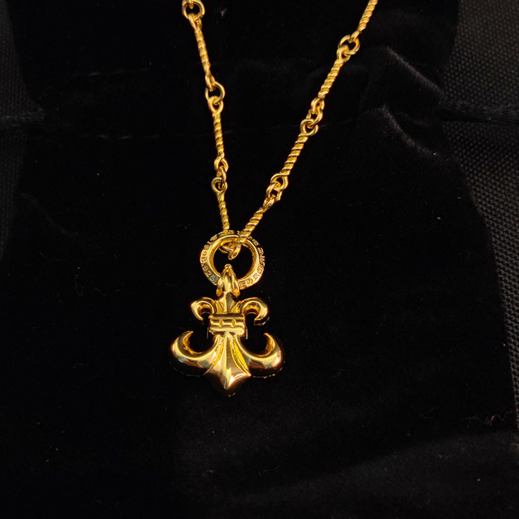 【Chrome hearts】22Kクロムハーツ　パヴェダイヤ＆20インチツイストチェーン