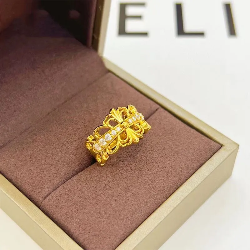 Chrome Hearts ❤ クロムハーツ ❤  ゴールドの調節可能な人差し指リング  リング