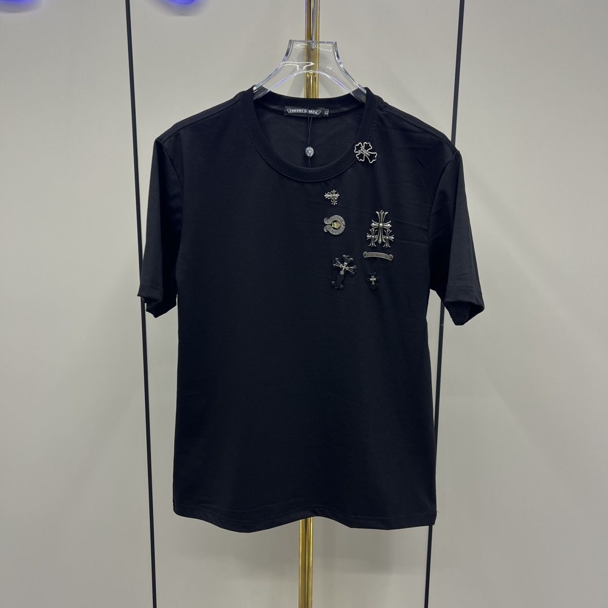 【Chrome hearts】クロムハーツ 新しい夏のピュアコットンTシャツ半分スリーブ 男女兼用