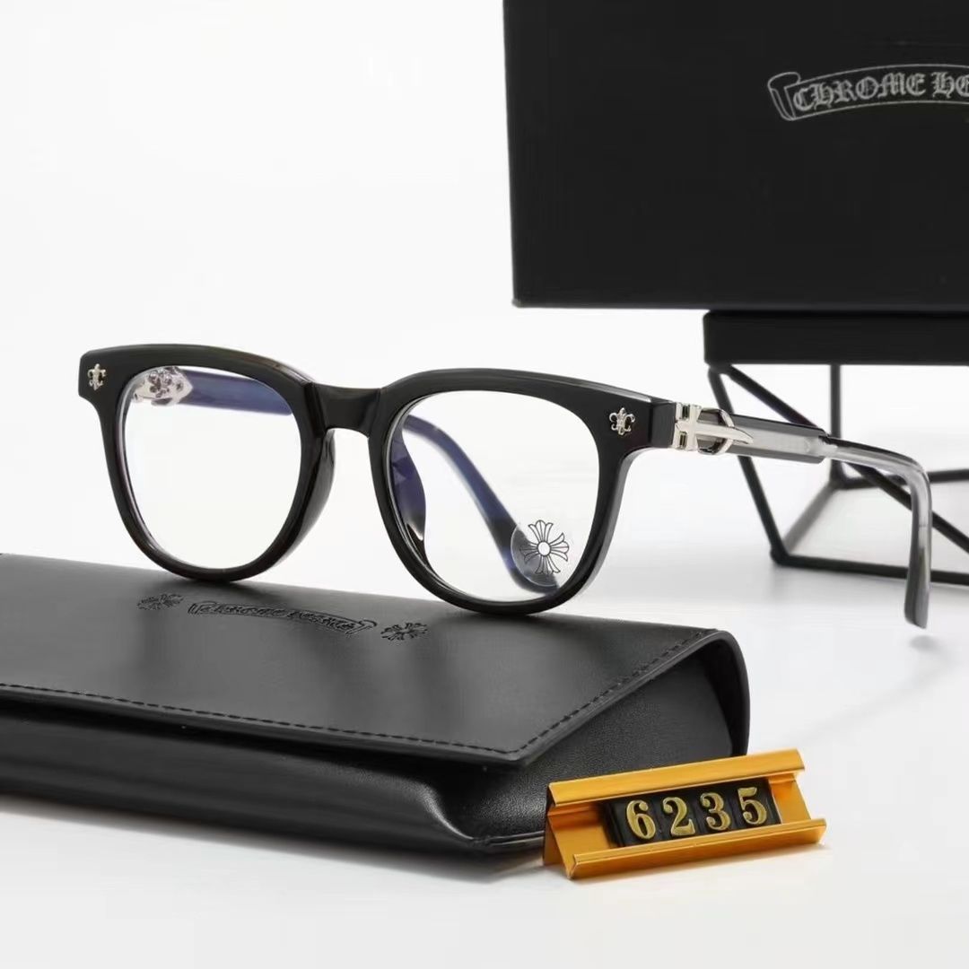 【Chrome Hearts】クロウハート メガネフレーム レトロラウンドフレーム 男女兼用