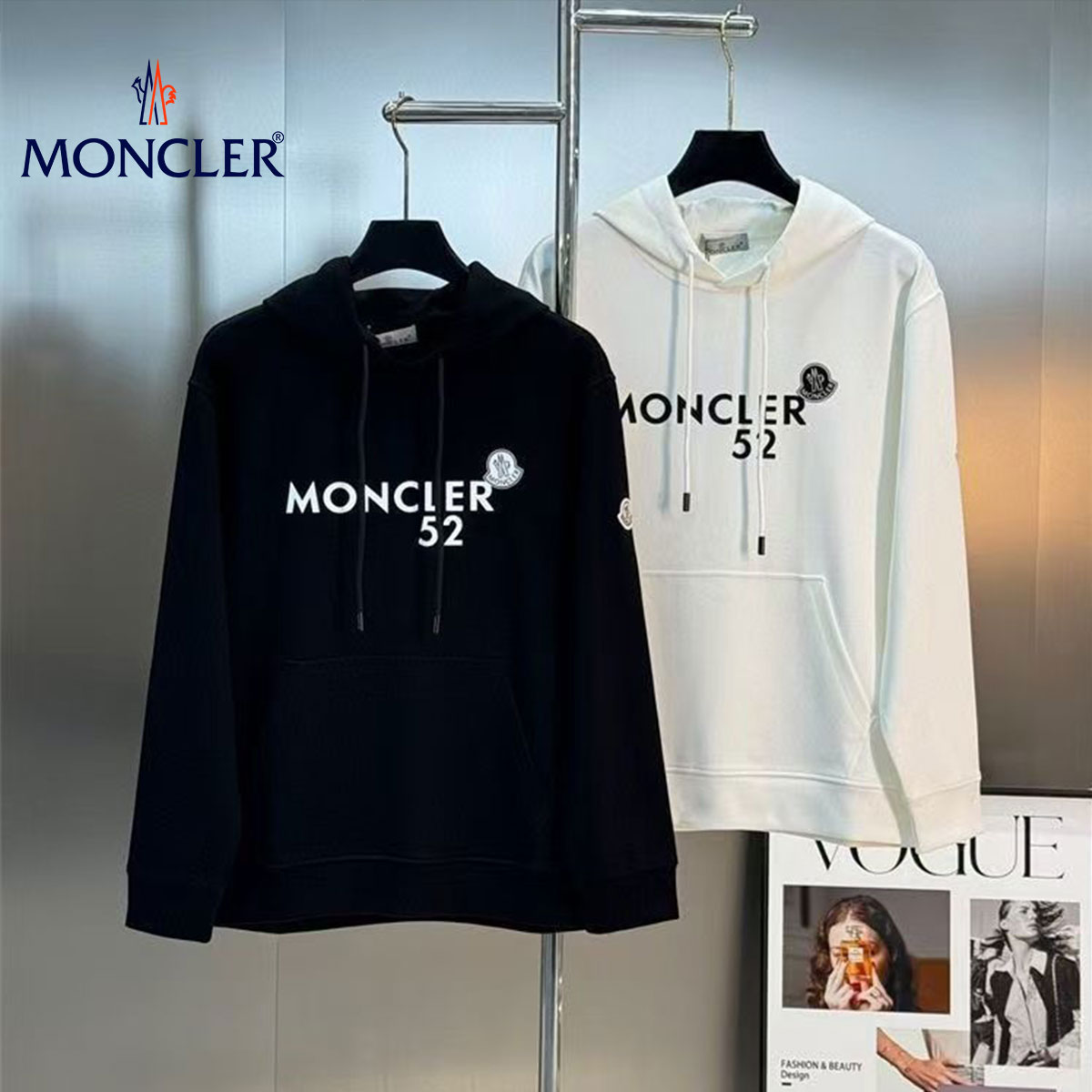 【MONCLER】モンクレールの新作フード付きスウェットシャツ 男女兼用