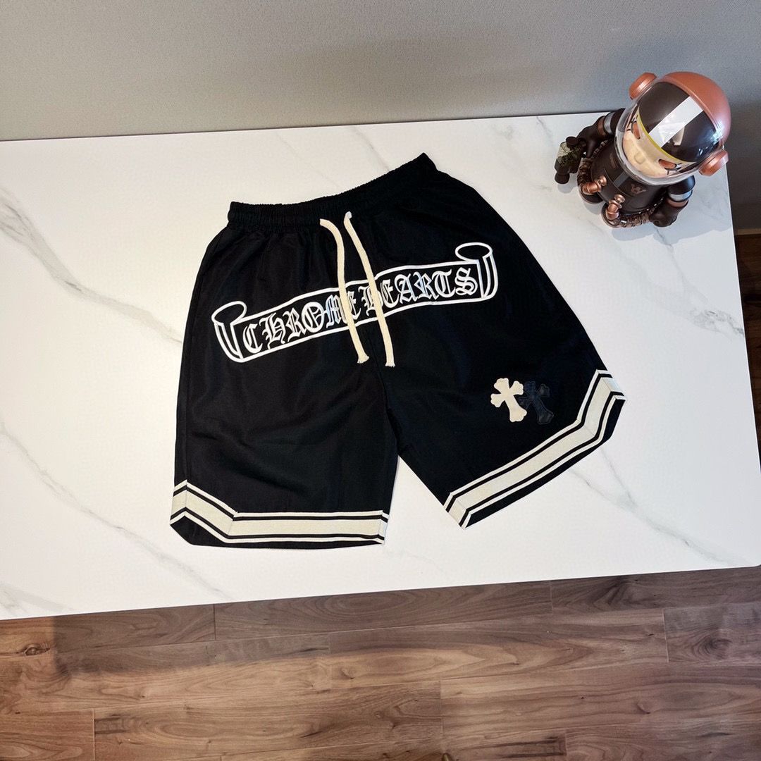 【Chrome Hearts】クロウハート梵字クロスショーツ 男女兼用