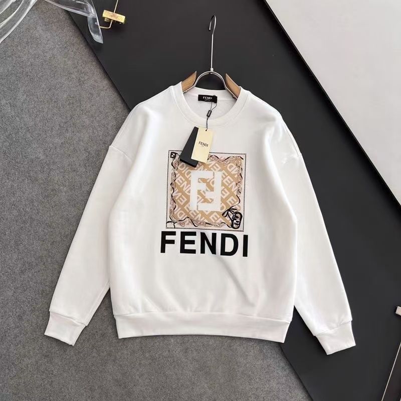 【FENDI】フェンディ 秋冬 ルーズカジュアル プリント スウェットシャツ 男女兼用