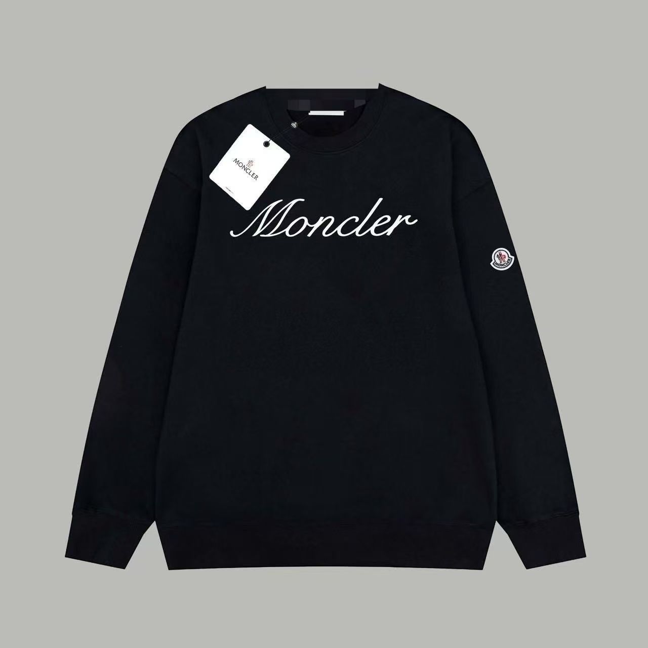 【MONCLER】【今日注文なら、もう一つ無料サービス】 モンクレール秋冬新作レタード長袖ルーズスウェットシャツ 男女兼用