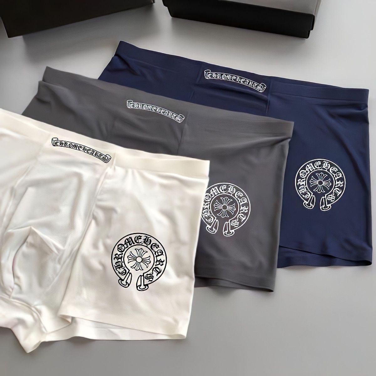 【3個パック】【Chrome Hearts】クロムハーツ アイスシルク 抗菌ボクサーブリーフ メンズ