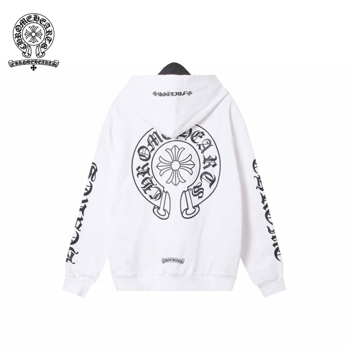 【Chrome-hearts】クロキシンクラシックホースシュールーズセーターの男性と女性のモデル