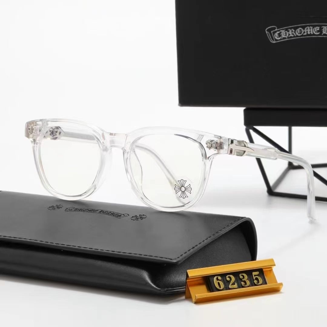 【Chrome Hearts】クロウハート メガネフレーム レトロラウンドフレーム 男女兼用