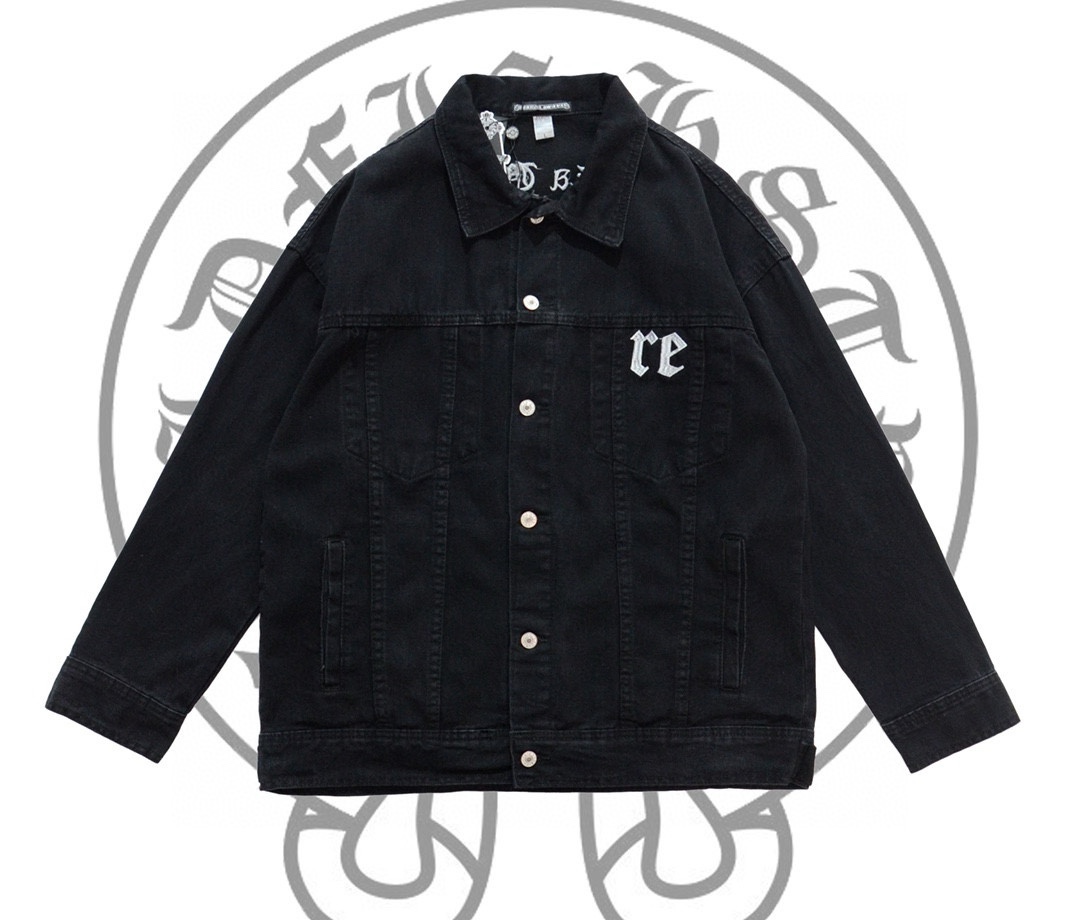 Chrome Heart / クロムハート  2023 丈夫なパッチワーク刺繍デニムジャケット