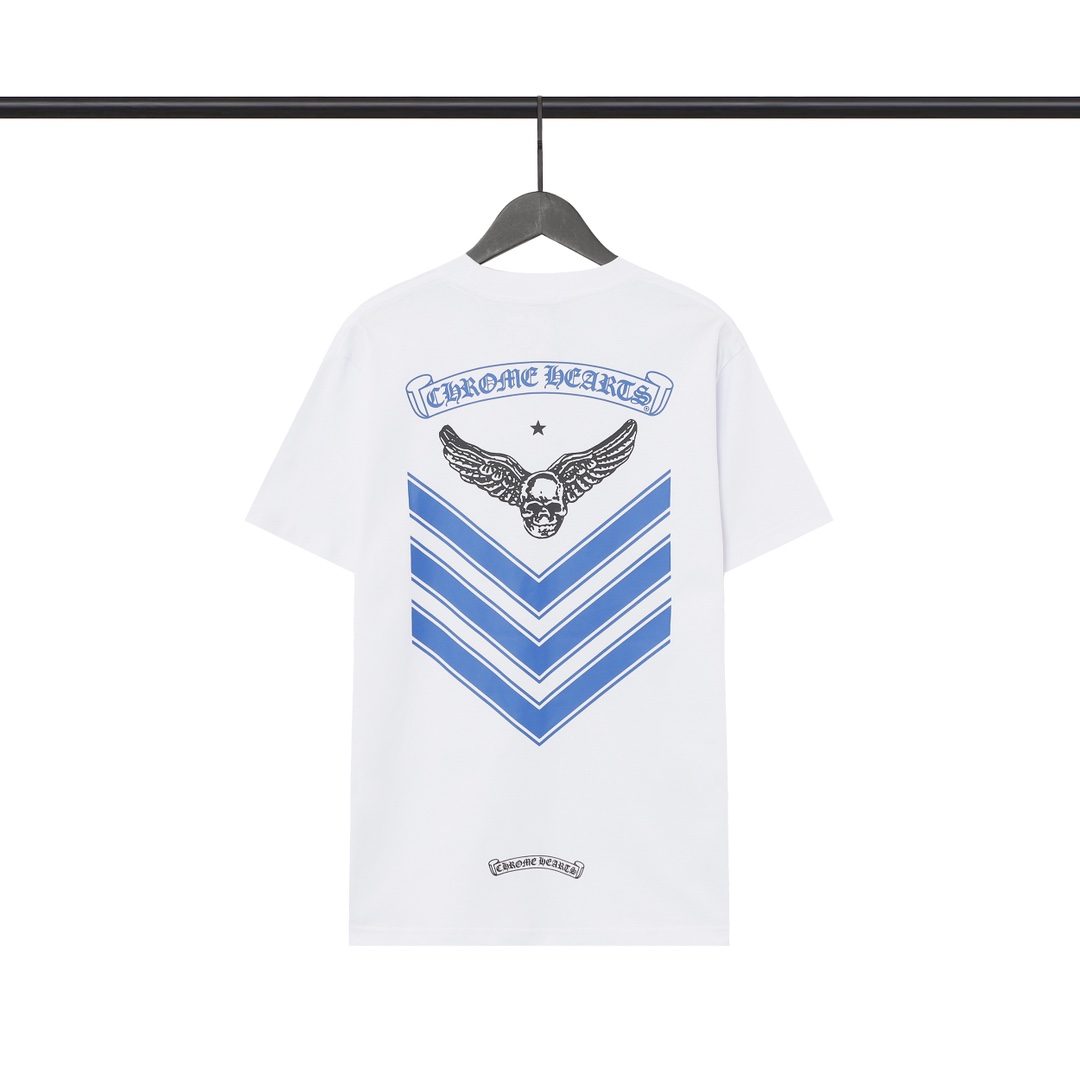 【Chrome Hearts】クロムハーツ フォティ イーグル スカル 半袖 トレンド ファッション Tシャツ