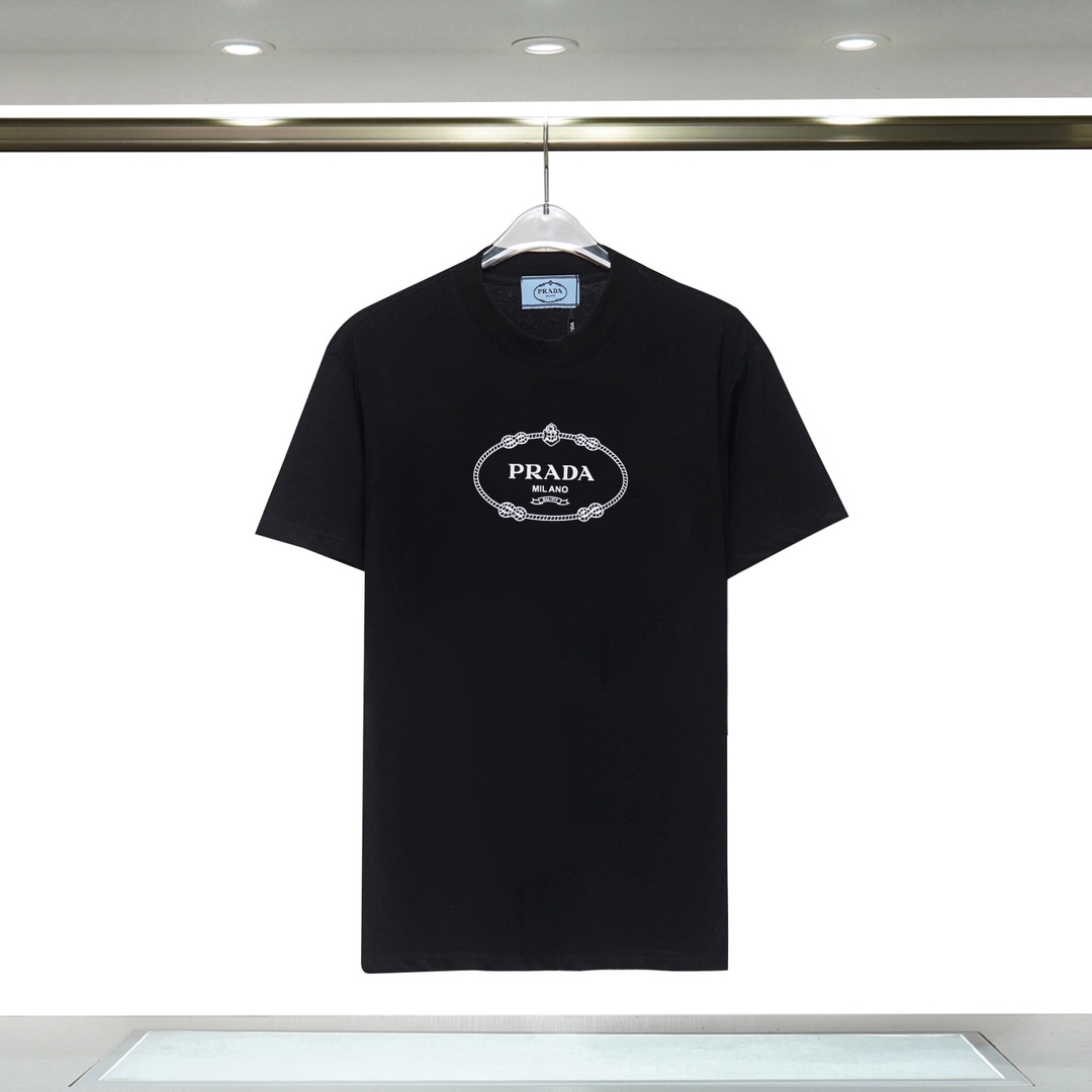 《𝙉𝙚𝙬♈️PRADA》プラダ新作半袖カジュアルルーズTシャツカップル半袖