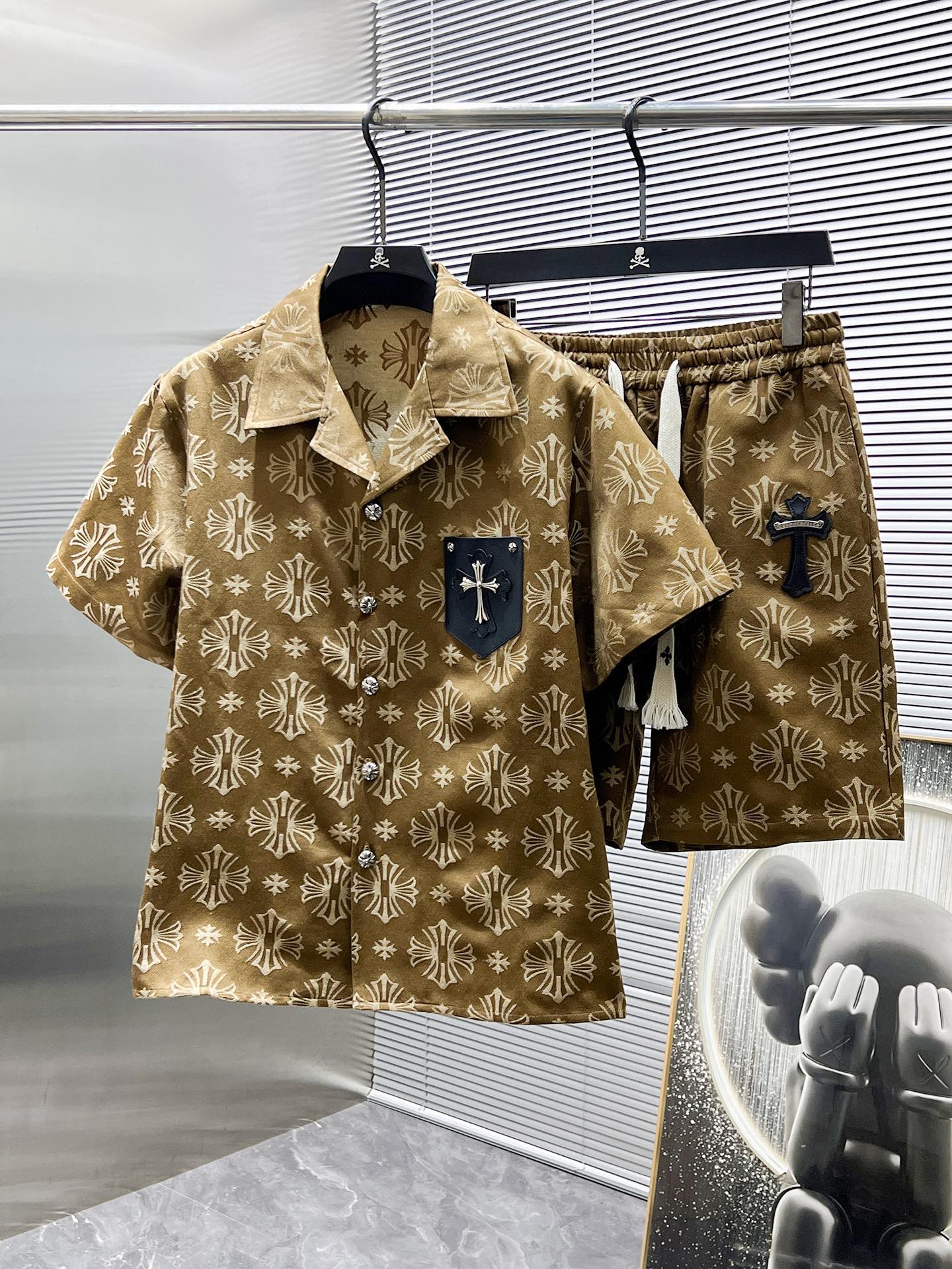 【Chrome Hearts】 クロムハーツ2025新作カジュアル半袖+ショートパンツスーツ