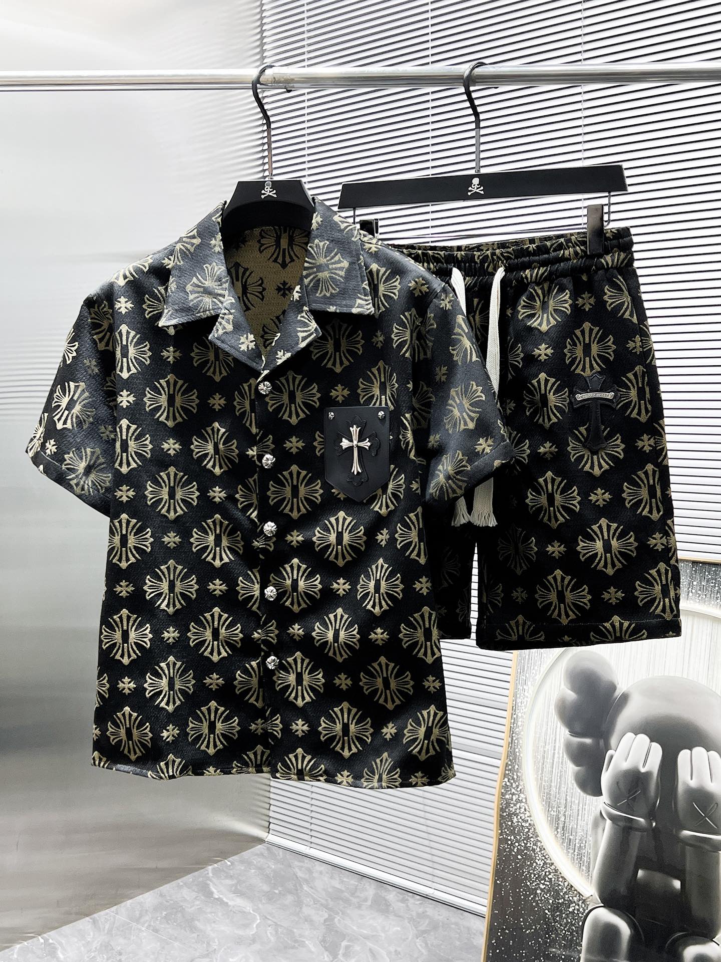 【Chrome Hearts】 クロムハーツ2025新作カジュアル半袖+ショートパンツスーツ