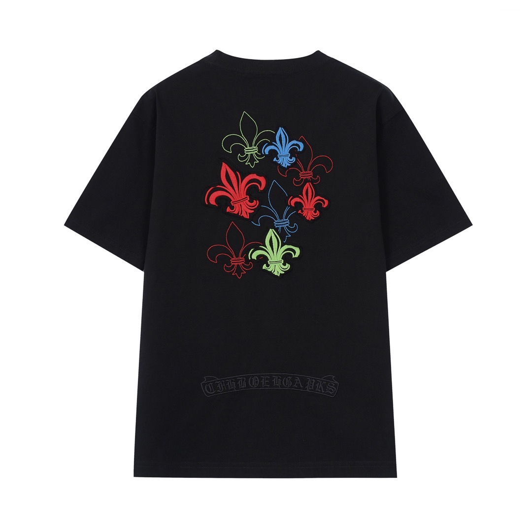 【Chrome Hearts】Chrome Hearts 2025年新作 刺繍クロス 半袖シャツ