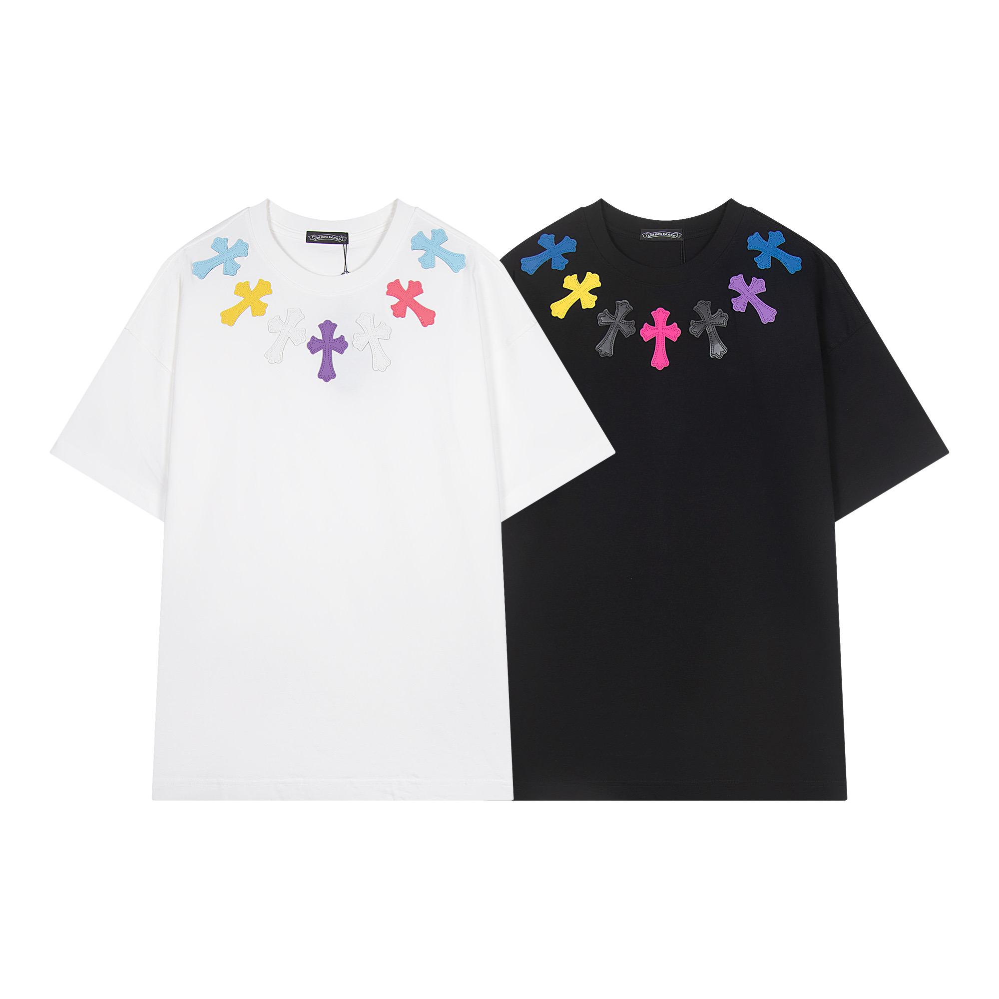 【Chrome Hearts】Chrome Hearts 2025年新作 刺繍クロス 半袖シャツ