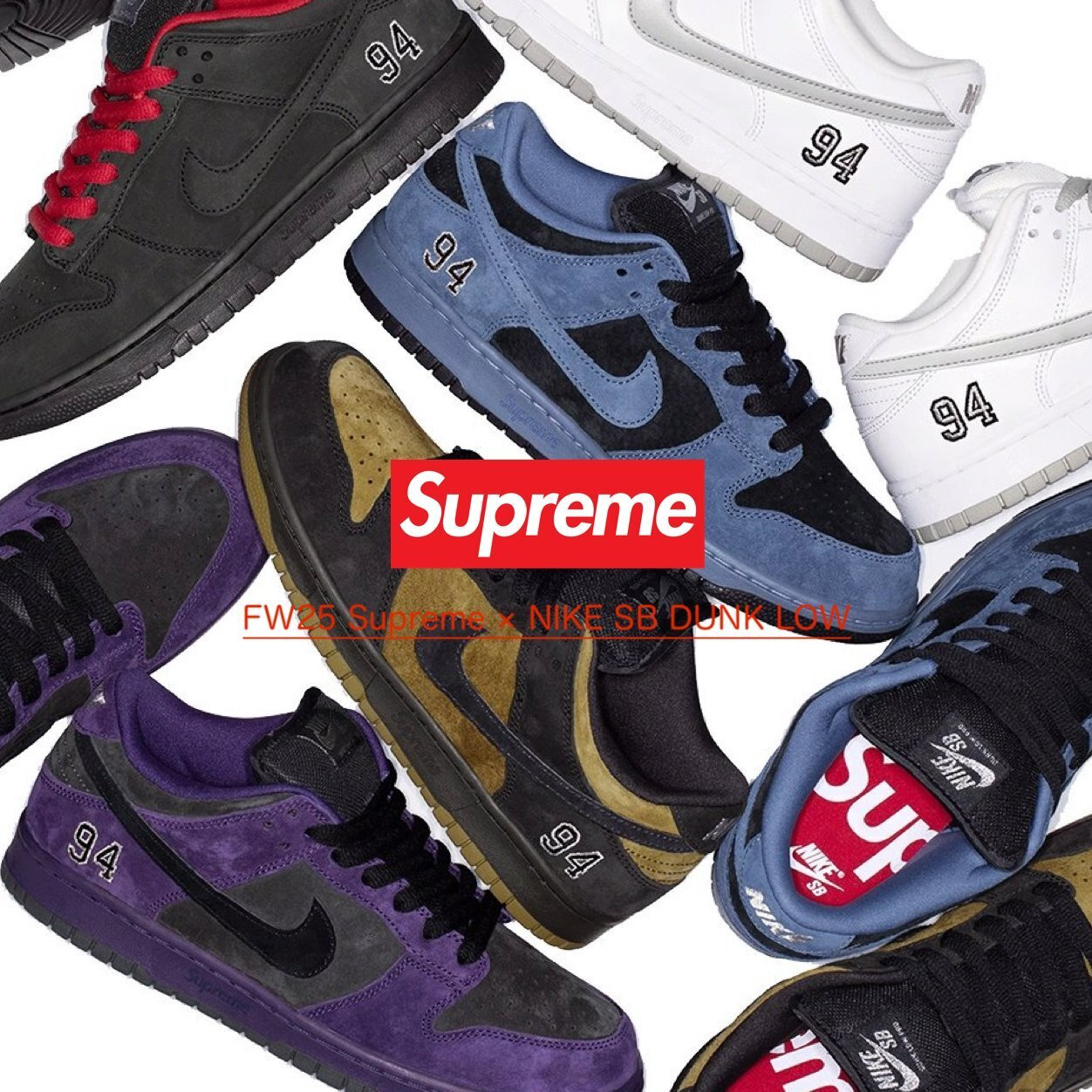 【NIKE】【SUPREME】NIKE X SUPREME の共同スポーツシューズ