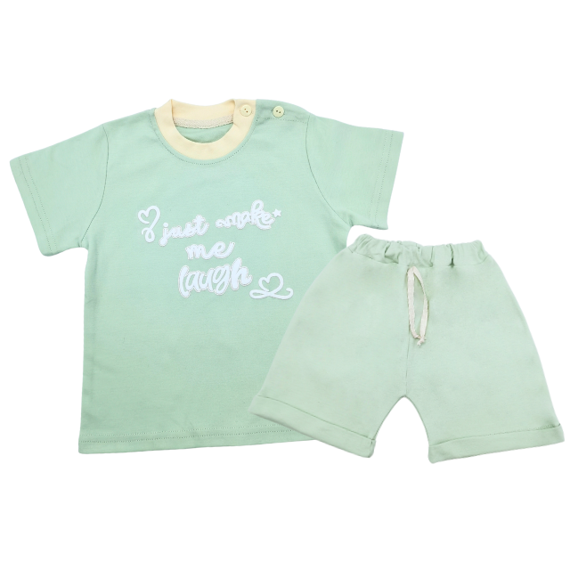 Trendyvalley Organic Cotton Short Sleeve Short Pant （Just Make Me Laugh ）