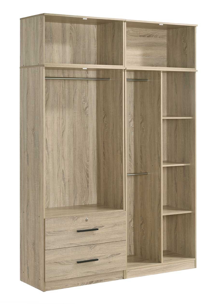 Lucas 4 Door with Drawer and Mirror Wardrobe