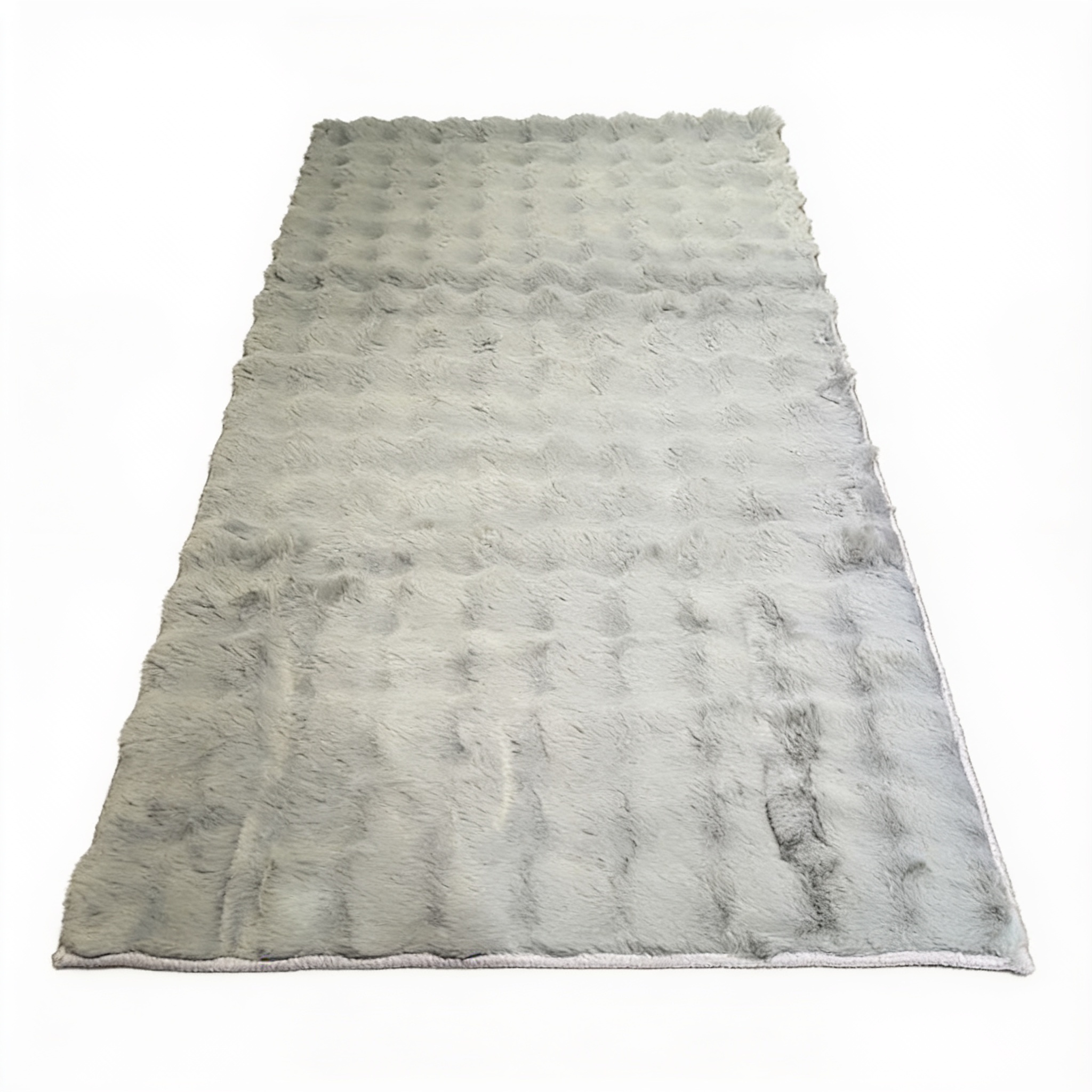 3D Bubble Plush Area Rug - Ultra Soft Faux Fur Floor Mat