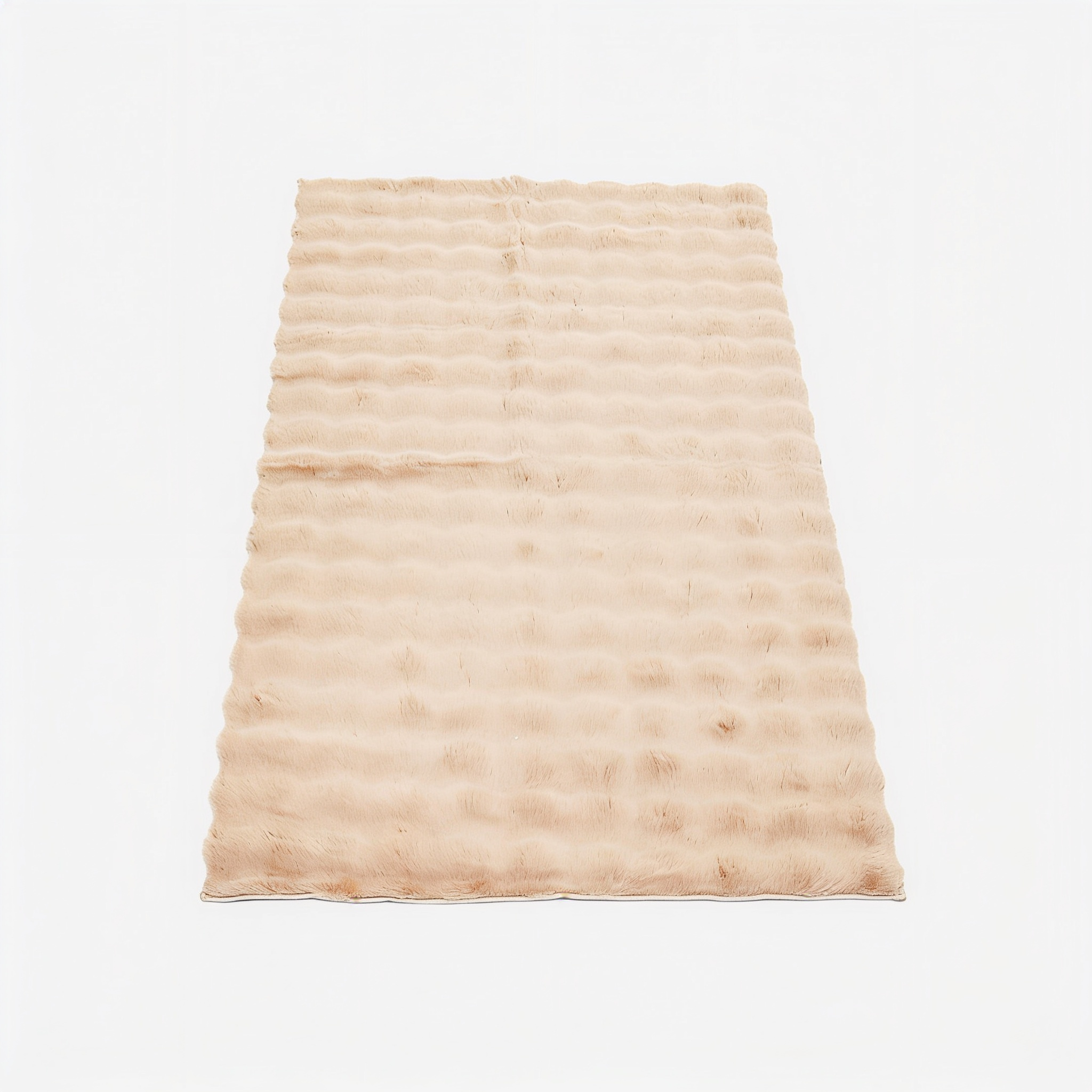 3D Bubble Plush Area Rug - Ultra Soft Faux Fur Floor Mat