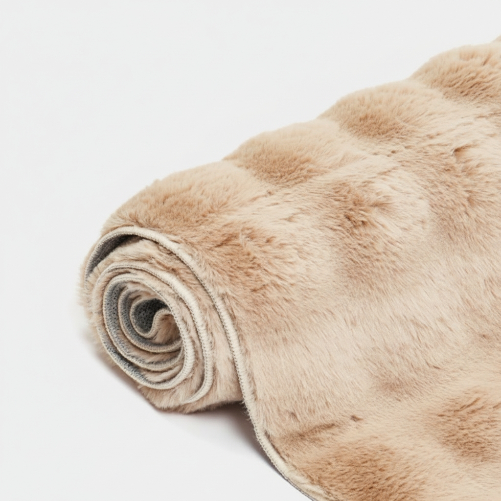 3D Bubble Plush Area Rug - Ultra Soft Faux Fur Floor Mat