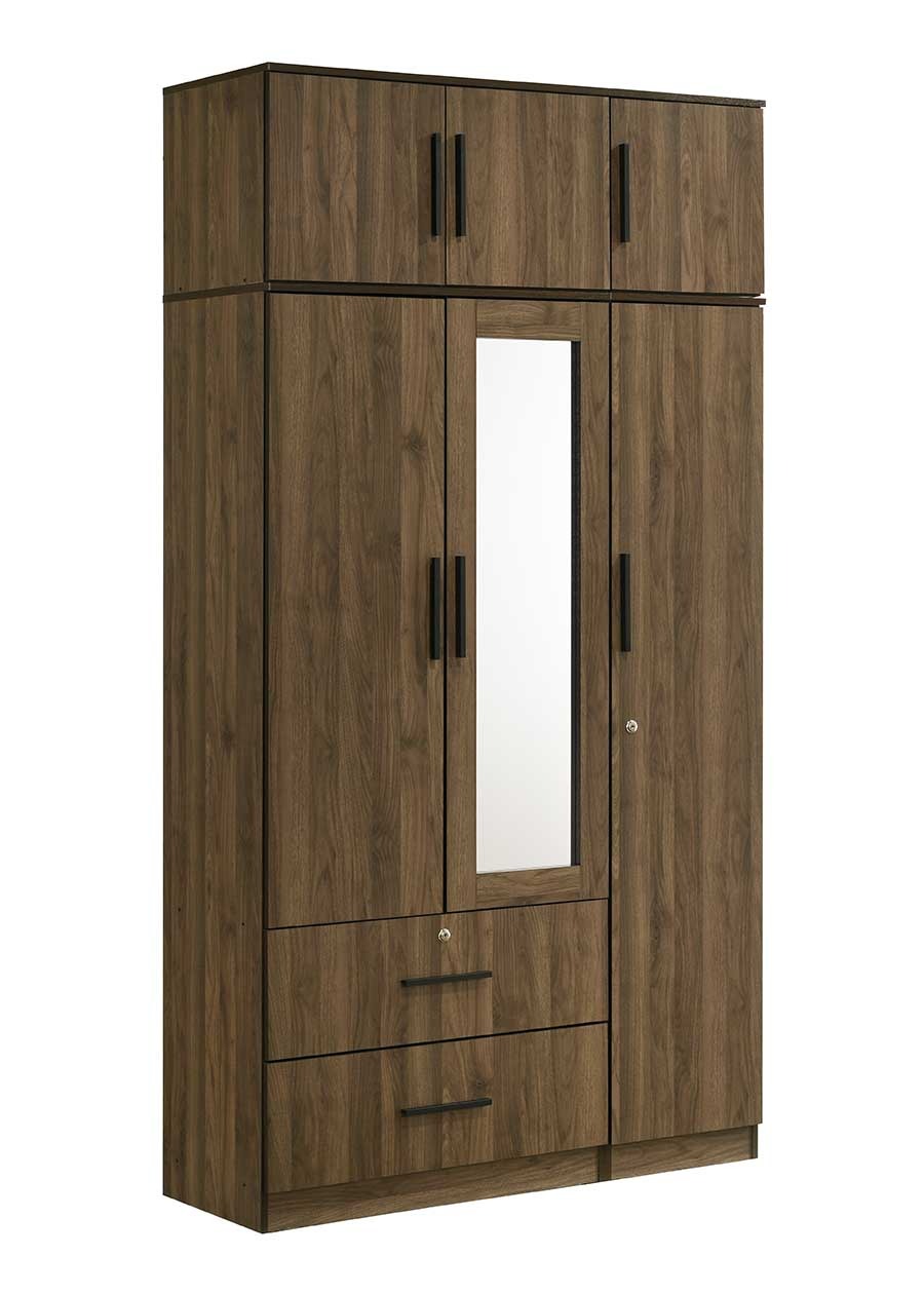 Lucas 3 Door with Drawer and Mirror Wardrobe Combo 1