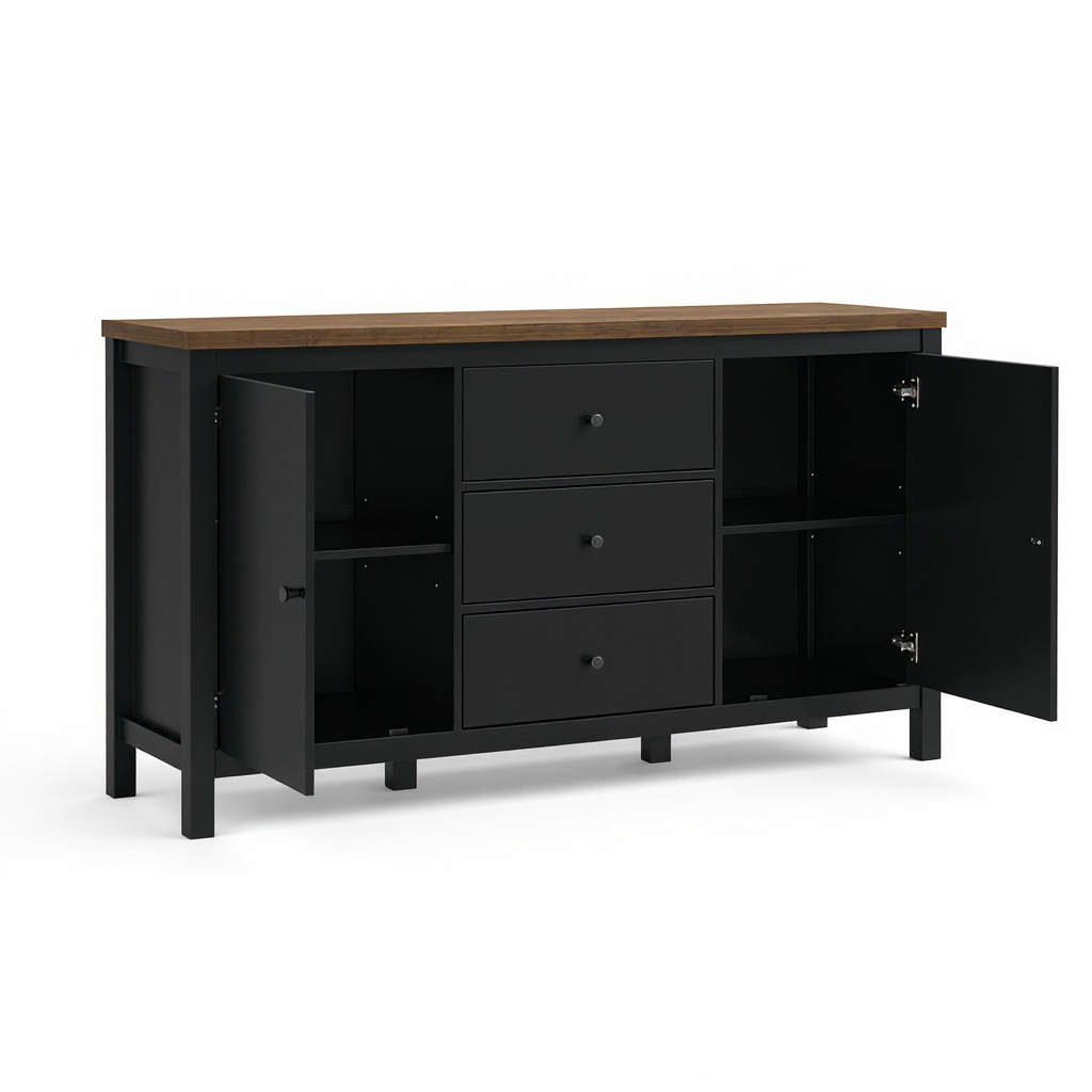 Akara Multipurpose Cabinet (Black)