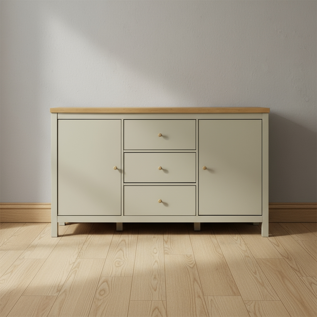 Akara Multipurpose Cabinet  (Light Grey)