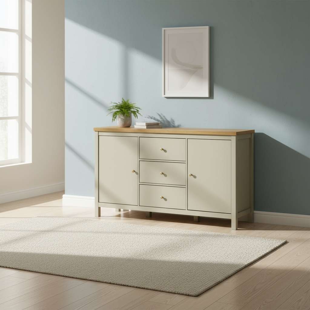 Akara Multipurpose Cabinet  (Light Grey)
