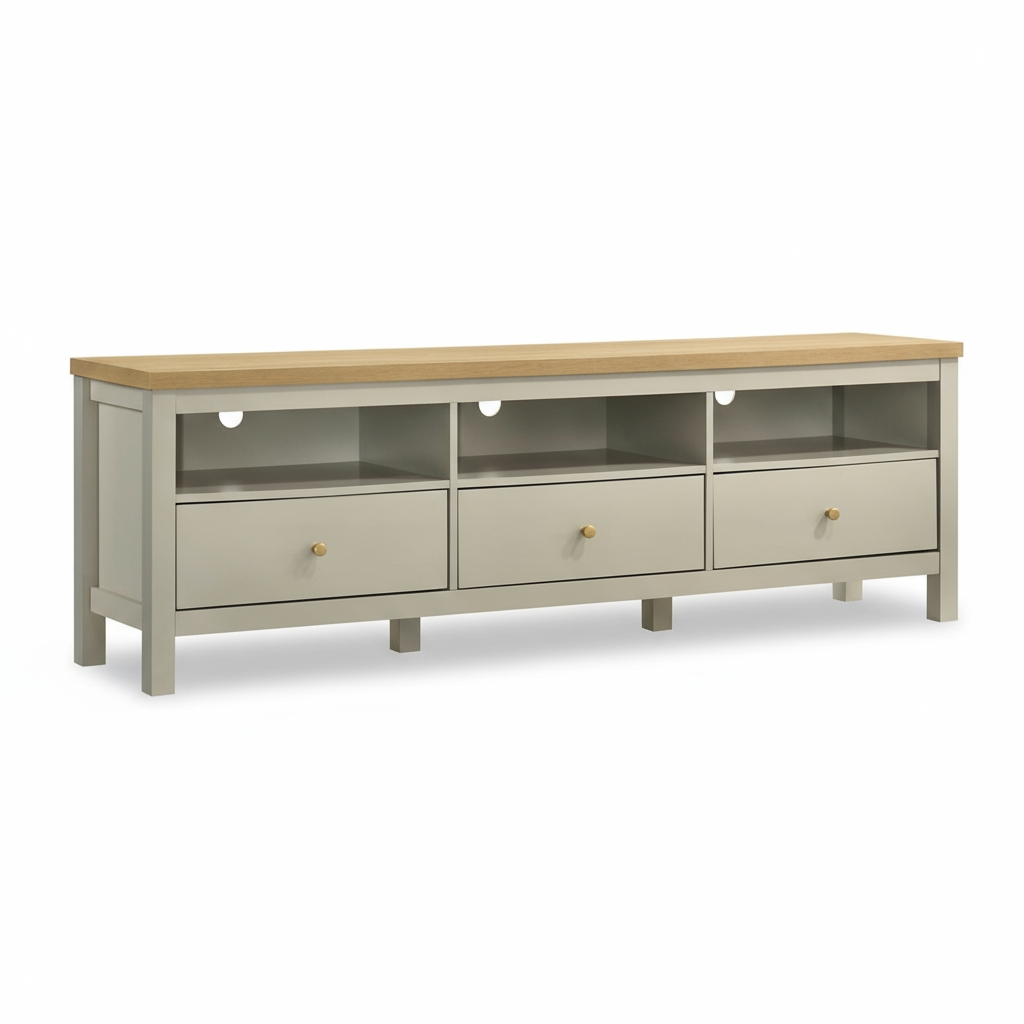 Akara 6ft TV Console (Light Grey)
