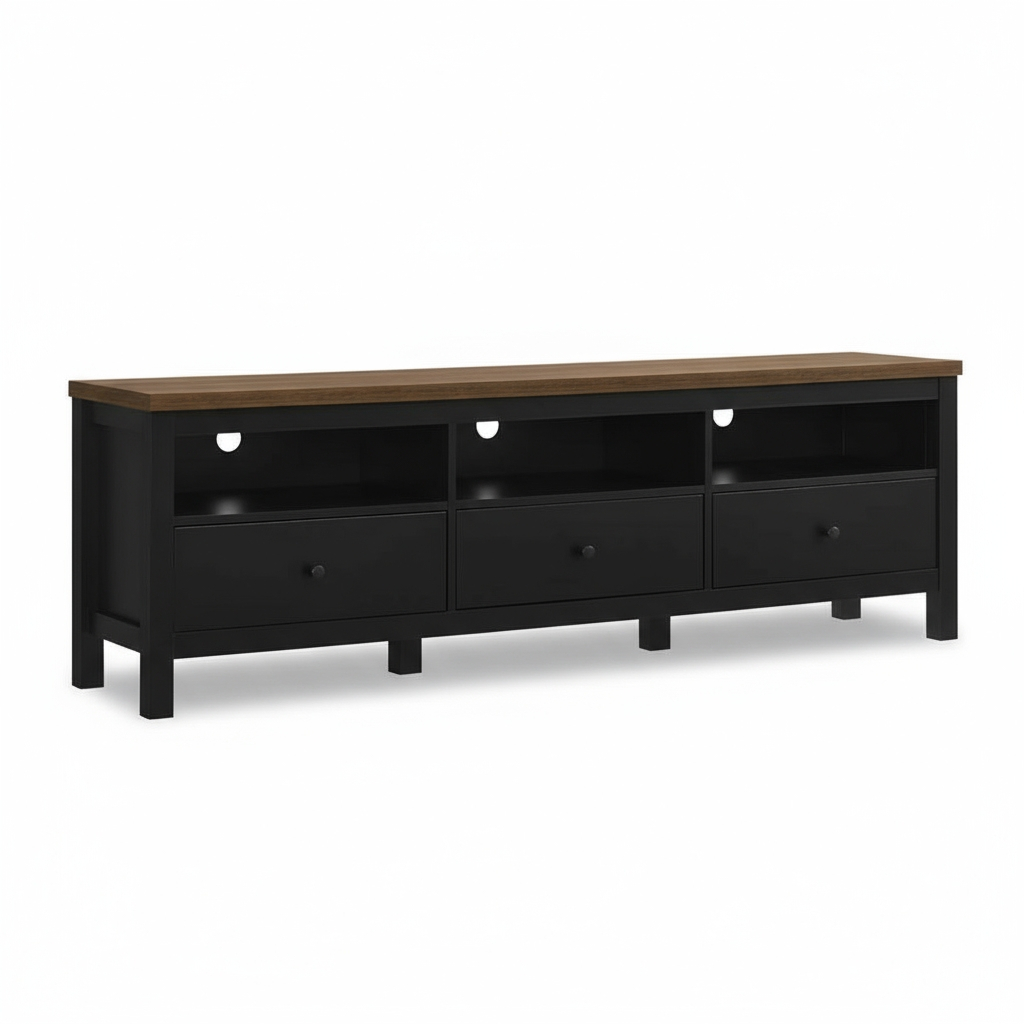 Akara 6ft TV Console (Black)