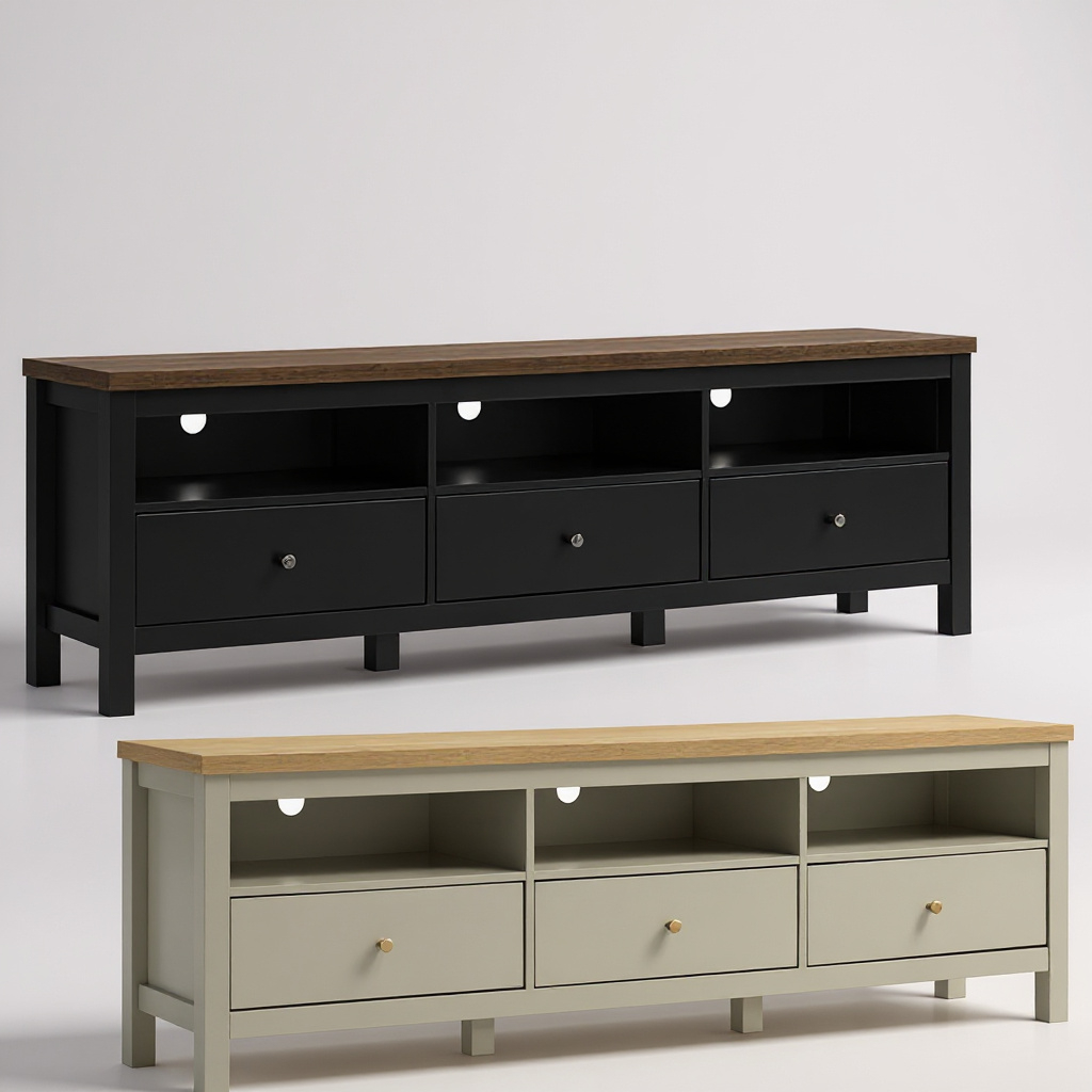 Akara 6ft TV Console (Light Grey)