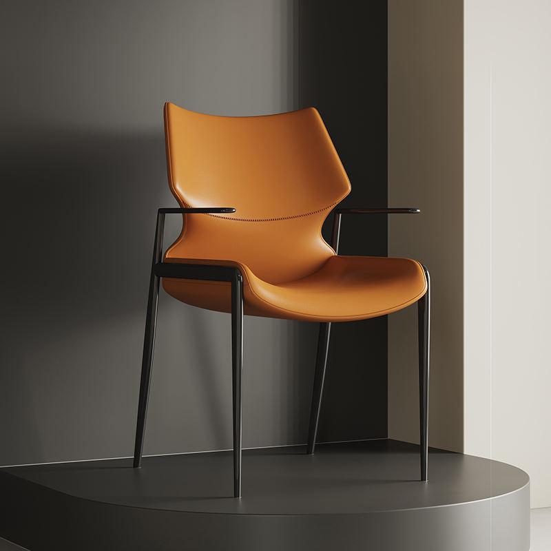 Alimena Black Arm Dining Chair