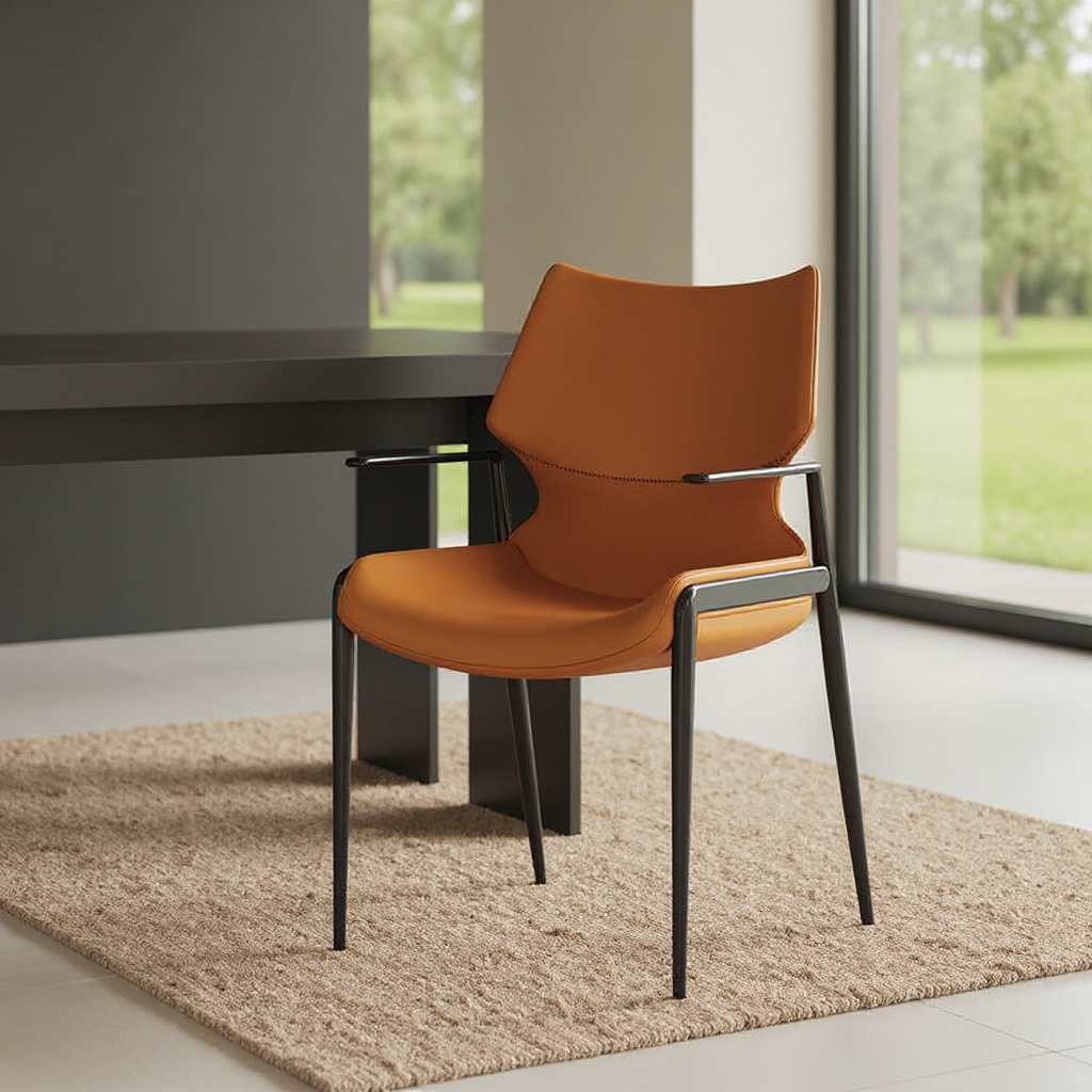 Alimena Black Arm Dining Chair