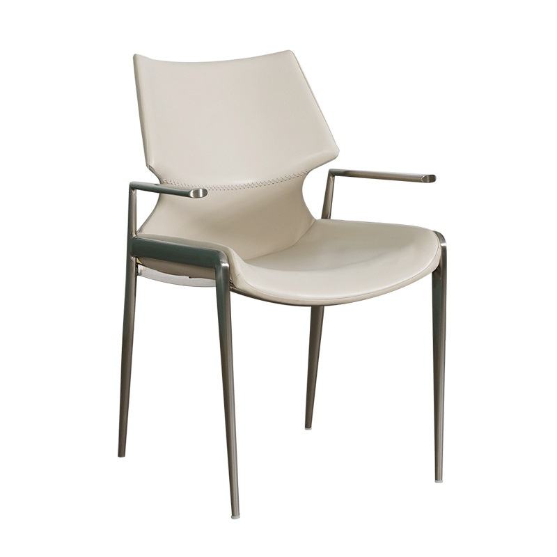 Alimena Rose Gold Arm Dining Chair