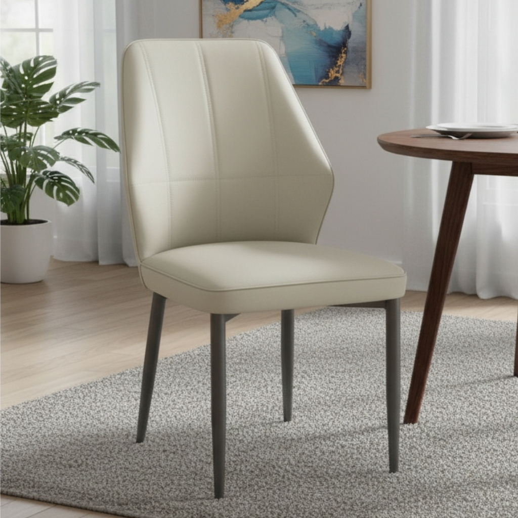 Arco Modern Faux Leather Dining Chair