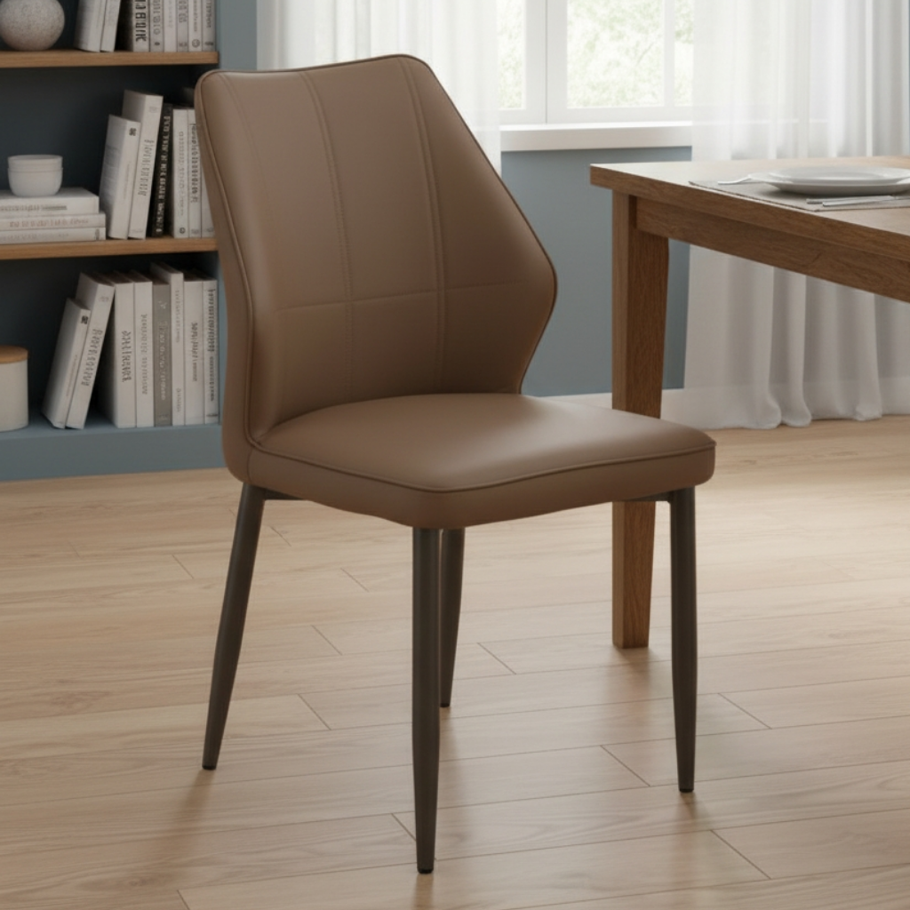 Arco Modern Faux Leather Dining Chair