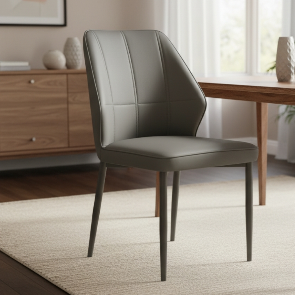 Arco Modern Faux Leather Dining Chair